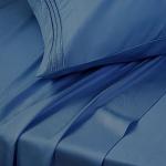 SONORO KATE Navy Blue Luxury Bed Sheet Set