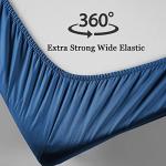 SONORO KATE Navy Blue Luxury Bed Sheet Set