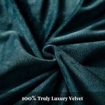 Peacock Blue Flannel Velvet King Duvet Set
