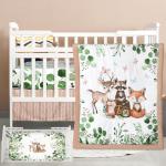 Safari Animal Crib Bedding Set - 3 Pieces