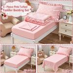 Boho Pink Toddler Bedding Set - 4 Pieces