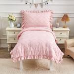 Boho Pink Toddler Bedding Set - 4 Pieces