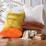 Soft Plush Faux Wool Pillow Covers - Set of 2