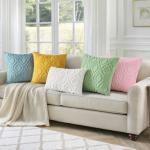 Soft Plush Faux Wool Pillow Covers - Set of 2