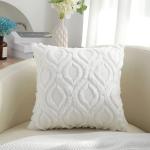 Soft Plush Faux Wool Pillow Covers - Set of 2