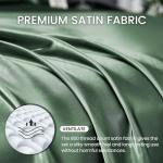 Emerald Green Satin Queen Bed Sheet Set