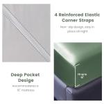 Emerald Green Satin Queen Bed Sheet Set