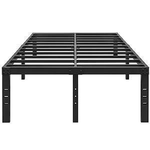 Aldrich 18-Inch Black Metal Full Bed Frame