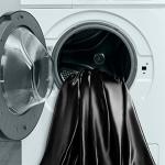 Manyshofu Black Satin Bed Linen Set - 4 Piece