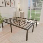 Aldrich 18-Inch Black Metal Full Bed Frame