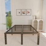 Aldrich 18-Inch Black Metal Full Bed Frame