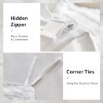 Boho White Duvet Cover Set, Queen Size