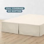 Bare Home 15-Inch Queen Bed Skirt in Sand