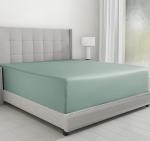 Luxury King Fitted Sheet – 100% Cotton, Sage Green