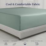 Luxury King Fitted Sheet – 100% Cotton, Sage Green