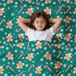 LONAVA Toddler Comforter Set with Gingerbread Man