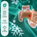 LONAVA Toddler Comforter Set with Gingerbread Man