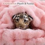 Blush Pink Faux Fur Throw Blanket - Soft & Cozy