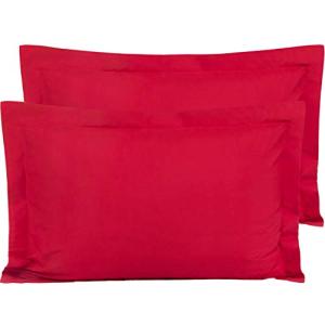 Red King Microfiber Pillow Shams Set of 2