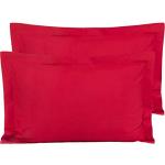 Red King Microfiber Pillow Shams Set of 2