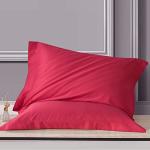 Red King Microfiber Pillow Shams Set of 2
