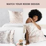 Leopard Satin Pillowcase with Zipper for Hair and Skin