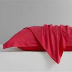 Red King Microfiber Pillow Shams Set of 2