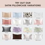 Leopard Satin Pillowcase with Zipper for Hair and Skin