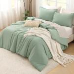 Sage Green Queen Comforter Set - 3 Pieces