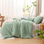 Sage Green Queen Comforter Set - 3 Pieces