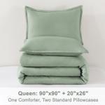 Sage Green Queen Comforter Set - 3 Pieces