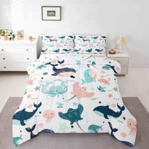 Kawaii Underwater Adventure Kids Bedding Set