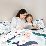 Kawaii Underwater Adventure Kids Bedding Set