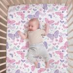 Peanutshell Pink Butterfly Crib Bedding Set