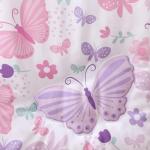 Peanutshell Pink Butterfly Crib Bedding Set