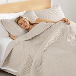 Lightweight Geometric Full Queen Bed Set