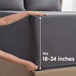 Extra Deep Pocket King Bed Sheet Set - 6 Pieces