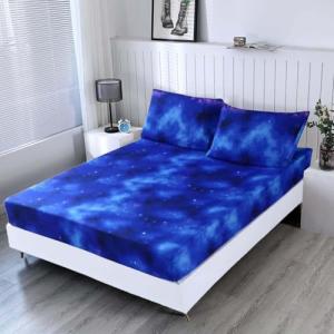 Galaxy Blue Twin Bed Set for Kids