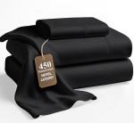 Lane Linen 450 Thread Count Twin XL Cotton Sheets