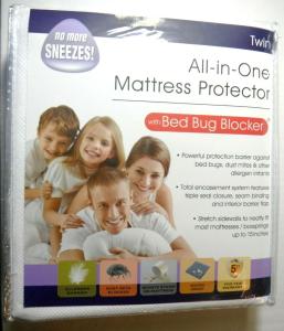 Waterproof Twin Mattress Protector with Zippered Encasement