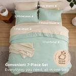 Sage Green 7-Piece King Comforter Bed Set