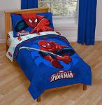 Spiderman 'Regulator' 4-Piece Toddler Bed Set