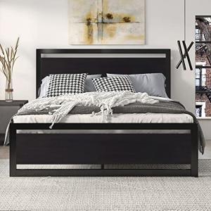 Modern Full Bed Frame with Heavy Duty Support