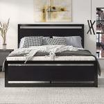 Modern Full Bed Frame with Heavy Duty Support