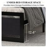 Modern Full Bed Frame with Heavy Duty Support