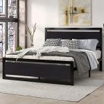 Modern Full Bed Frame with Heavy Duty Support