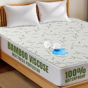Utopia Bedding Bamboo Waterproof Mattress Protector Full