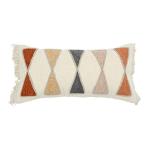 Bloomingville Terracotta Fringe Lumbar Pillow