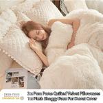 LIFEREVO Luxury Plush Velvet Duvet Cover Set