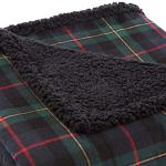 Eddie Bauer Brushed Fleece Sherpa Throw Blanket